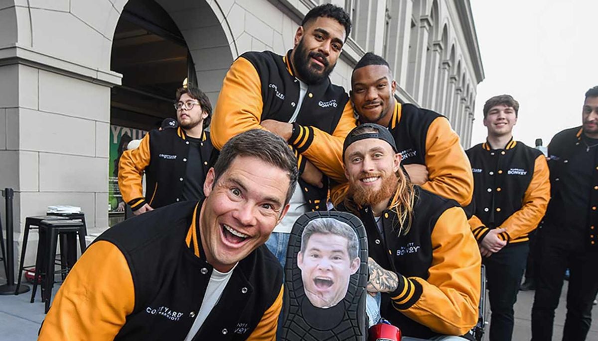 Adam Devine unveils NFL star with 'stunning' voice before 2026 Super Bowl