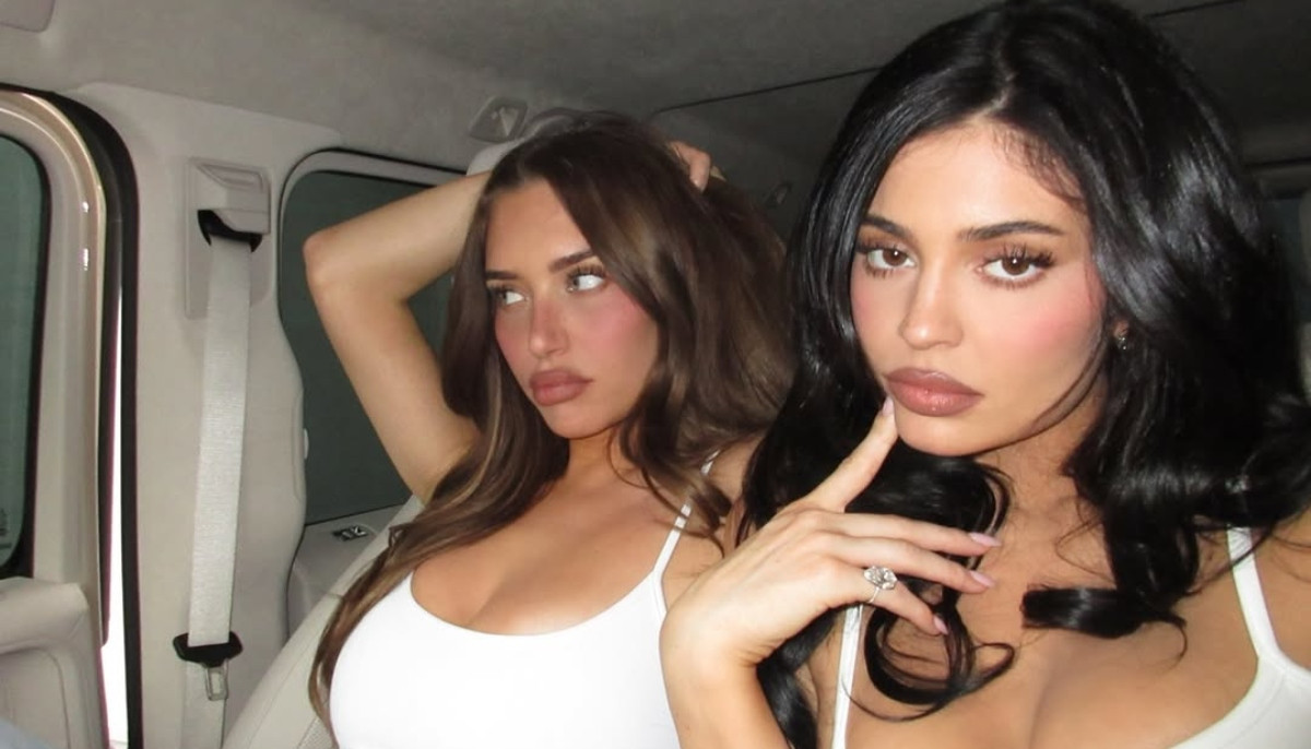 Kylie Jenner and Stassie Karanikolaou turn heads in tiny matching tank tops
