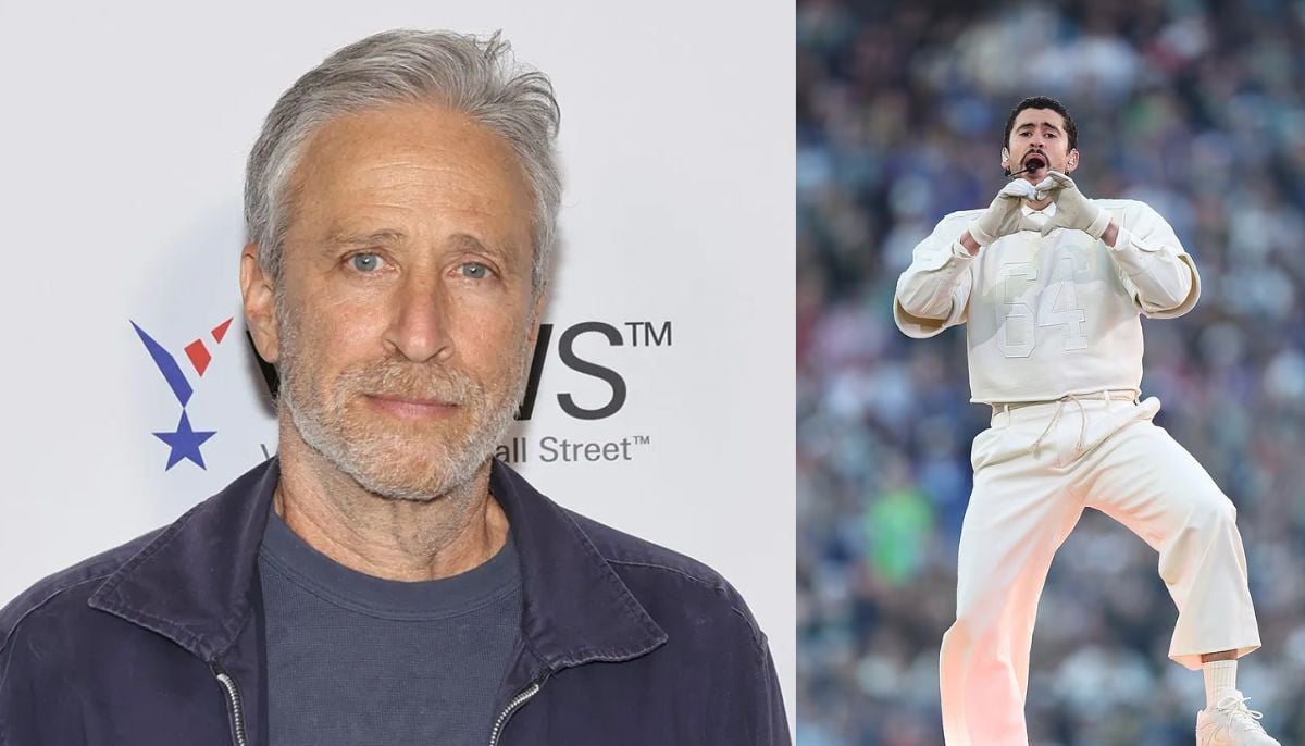 Jon Stewart slams GOP &amp;apos;victimhood&amp;apos; after Bad Bunny’s Spanish performance