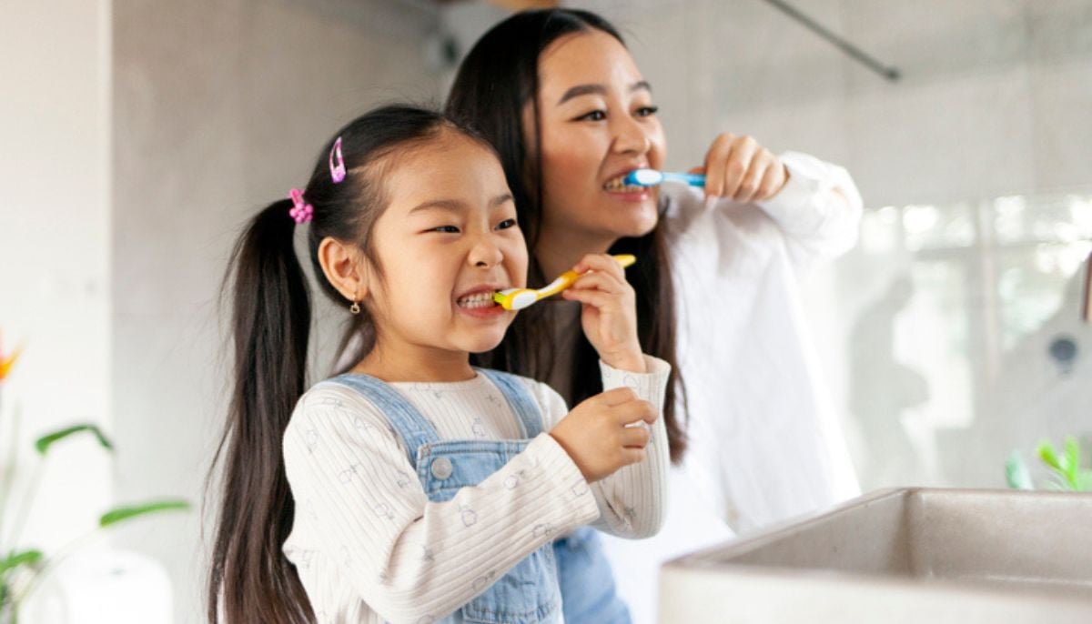 Dentist reveals secret to stress-free teeth brushing for kids