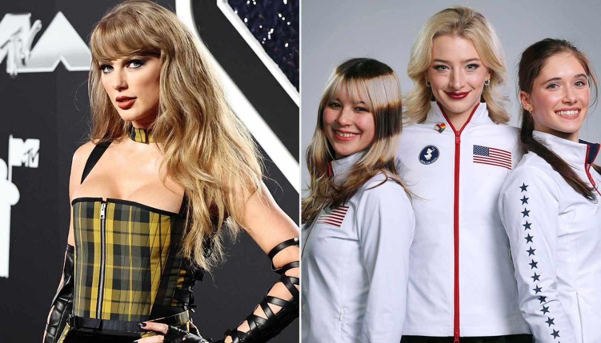 Taylor Swift introduces Team USA’s 'Blade Angels' in Milan