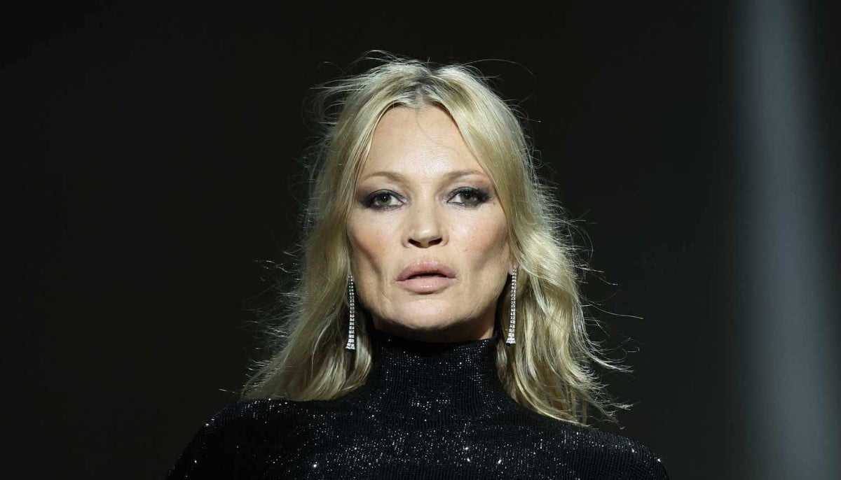 Kate Moss turns heads in backless Gucci gown at Milan Fashion Week