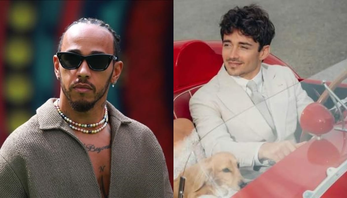 Lewis Hamilton jokes he needs ‘six months’ to pick wedding gift for Charles Leclerc