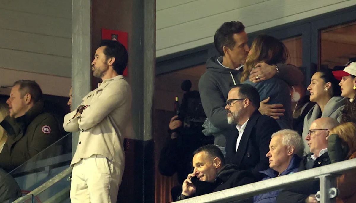 Blake Lively and Ryan Reynolds show PDA at Wrexham game in Wales