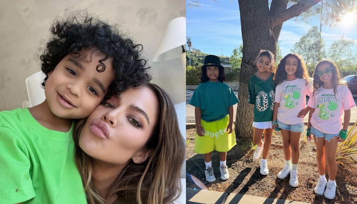 Khloé Kardashian celebrates St. Patrick’s Day with kids and cousins in matching outfits