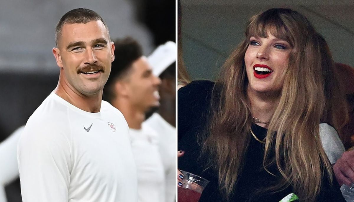 Travis Kelce shares affectionate moment with Taylor Swift before contract signing