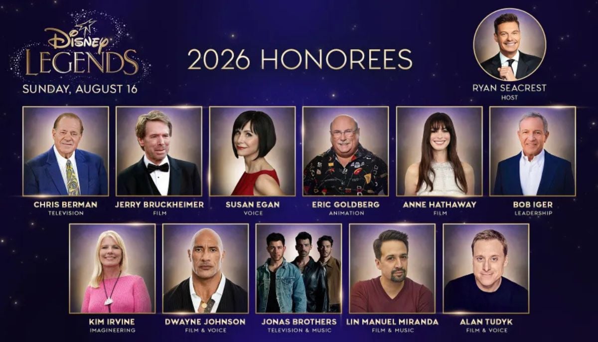Anne Hathaway and Dwayne Johnson named 2026 Disney Legends