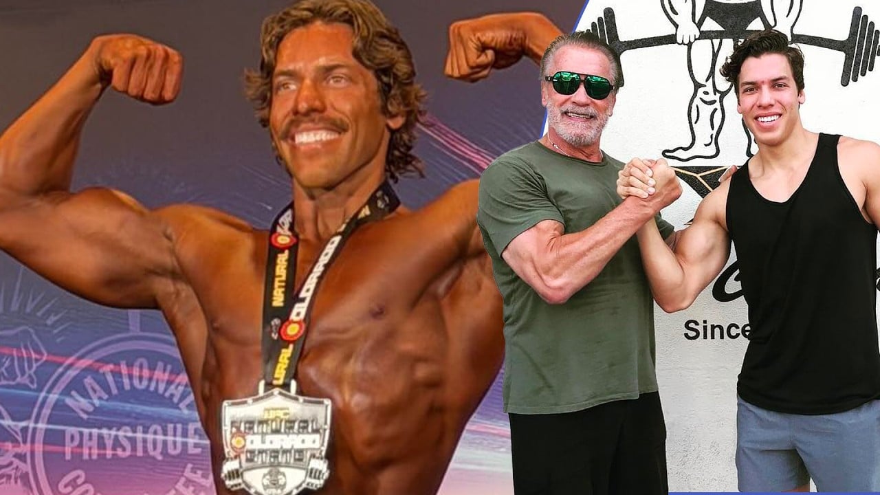 Arnold Schwarzenegger's son Joseph Baena follows in his father's footsteps with first win