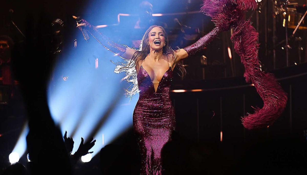 Jennifer Lopez concludes Las Vegas residency in stunning abs-baring backless dress