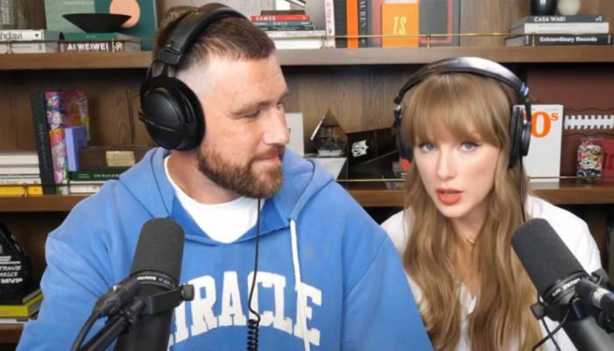 Travis Kelce responds to &amp;apos;wife&amp;apos; comment with humour on podcast