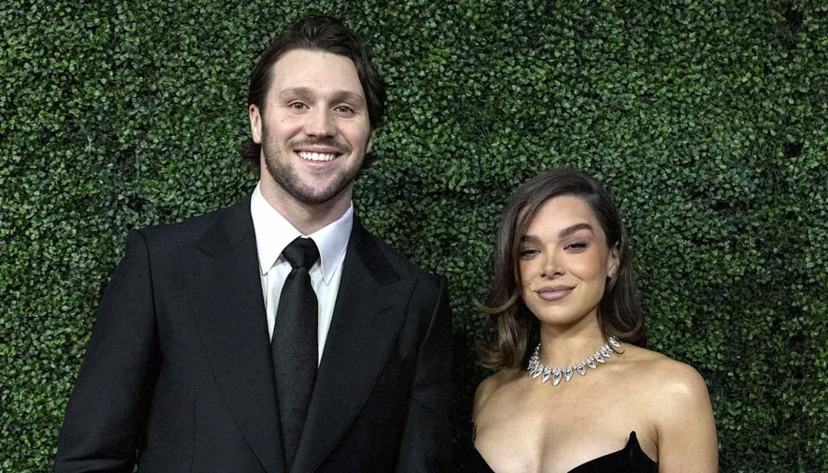 Josh Allen and Hailee Steinfeld shine at Sam Darnold’s wedding after baby news