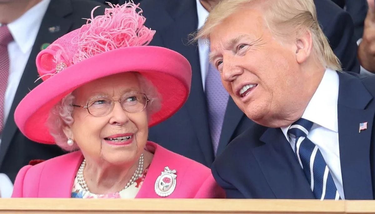 Donald Trump displays rare Queen Elizabeth portrait at Mar-a-Lago home