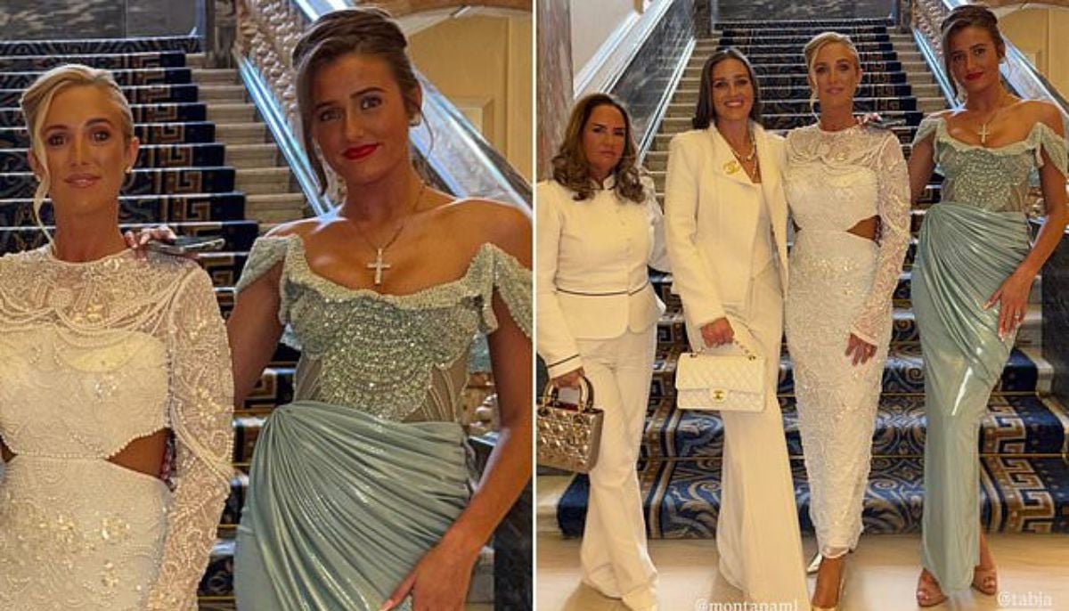 Paris Fury and daughter Venezuela shine in glam gowns for Tyson&amp;apos;s boxing return