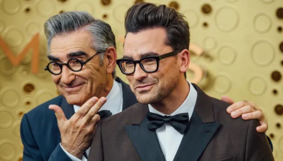 Eugene Levy travels from Canada to support son Dan Levy at premiere
