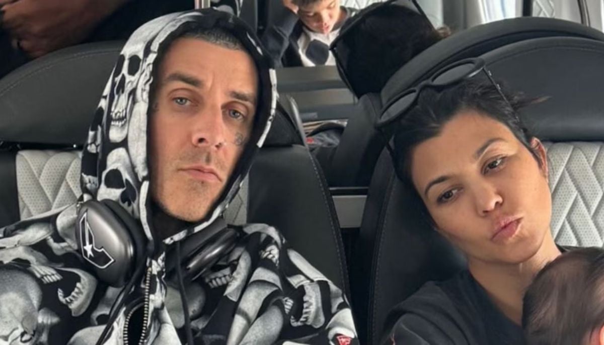 Kourtney Kardashian reveals Coachella road trip photos with Travis Barker and son Rocky