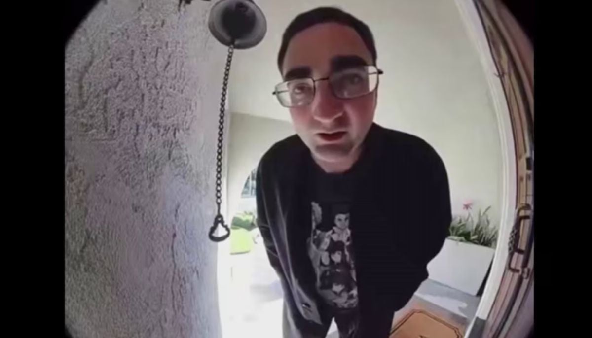 Police arrest man after viral doorbell camera footage captures death threats