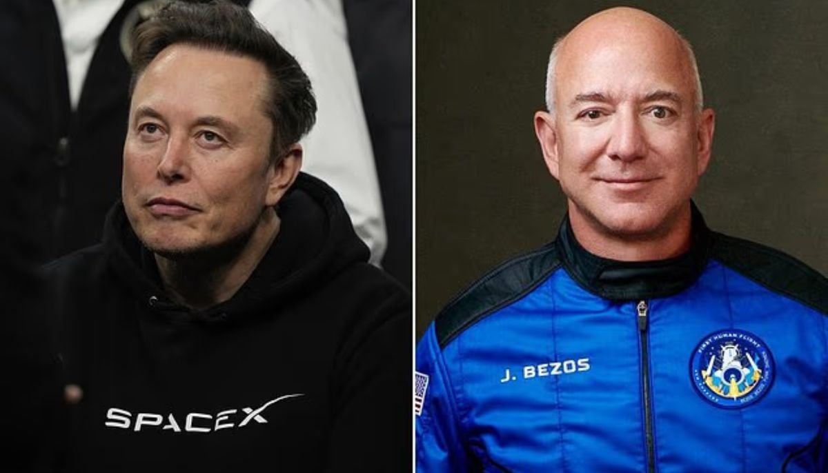 Elon Musk and Jeff Bezos compete for dominance in private space race