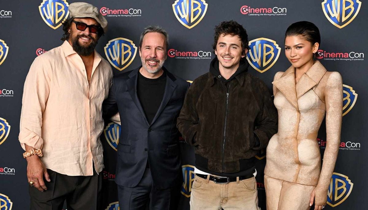 Zendaya dazzles in unique sand-inspired outfit in Vegas with Dune's Timothée Chalamet