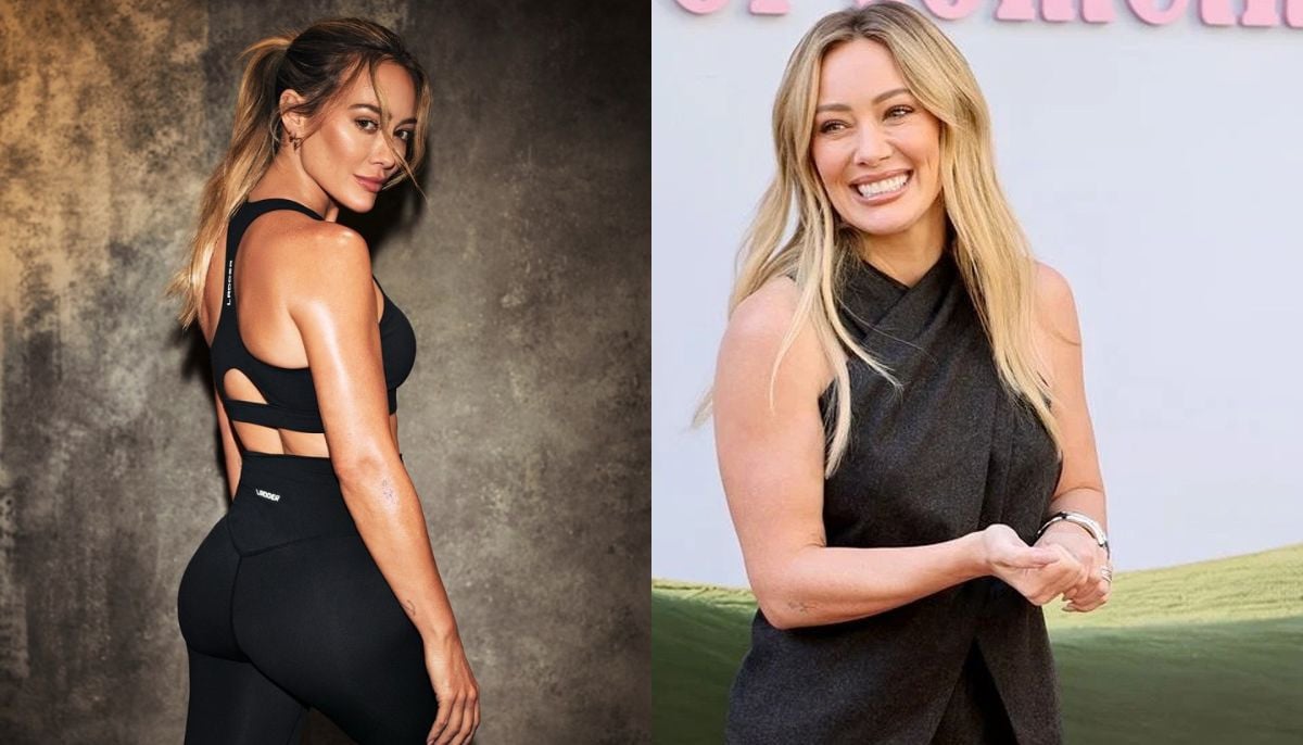 Hilary Duff flaunts toned abs and bum in gym pics for comeback tour