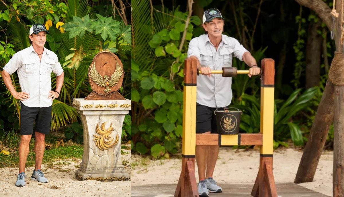 Jeff Probst competes in first &amp;apos;Survivor&amp;apos; challenge during milestone season 50