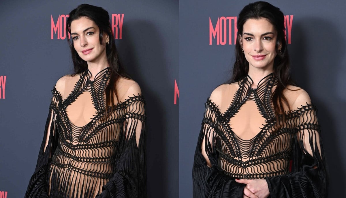 Anne Hathaway risks it all in sheer dress at &amp;apos;Mother Mary&amp;apos; premiere