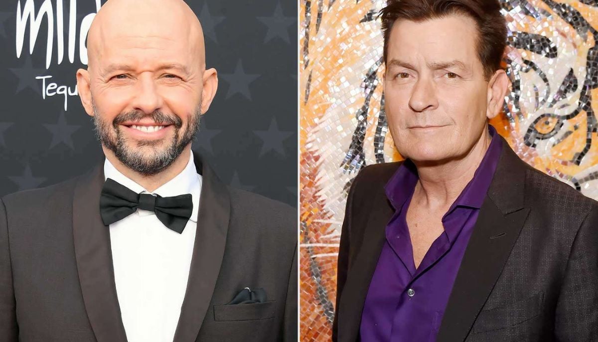 Charlie Sheen jokes about Jon Cryer&amp;apos;s absence from documentary screening event