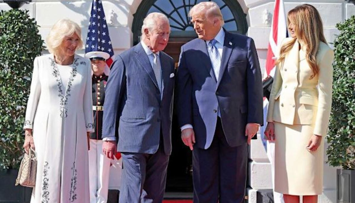 King Charles and Queen Camilla&amp;apos;s quick &amp;apos;royal choreography&amp;apos; moment at White House
