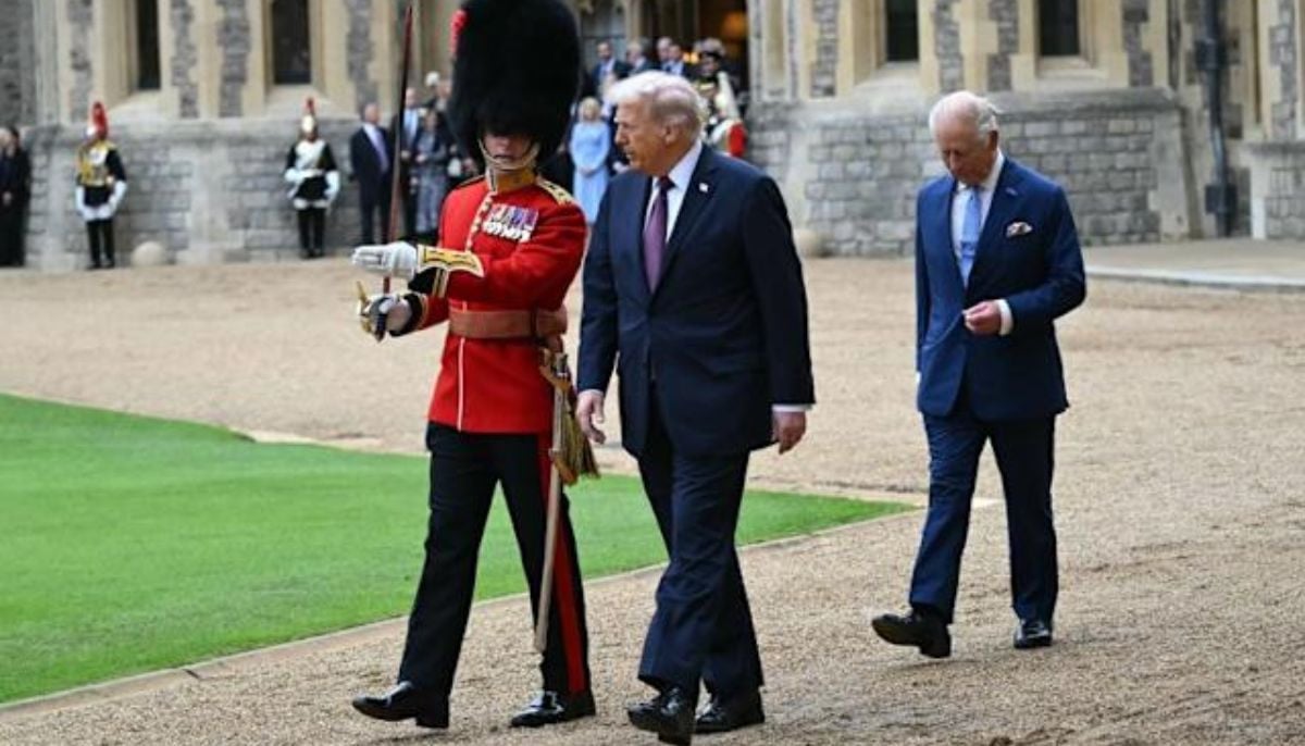 Donald Trump violates royal protocol during King Charles&amp;apos; White House visit