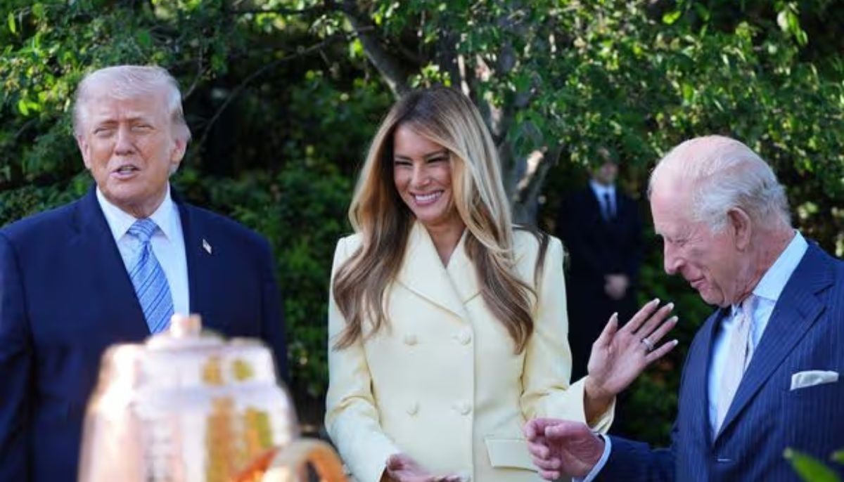 King Charles shares light-hearted moment with Melania Trump