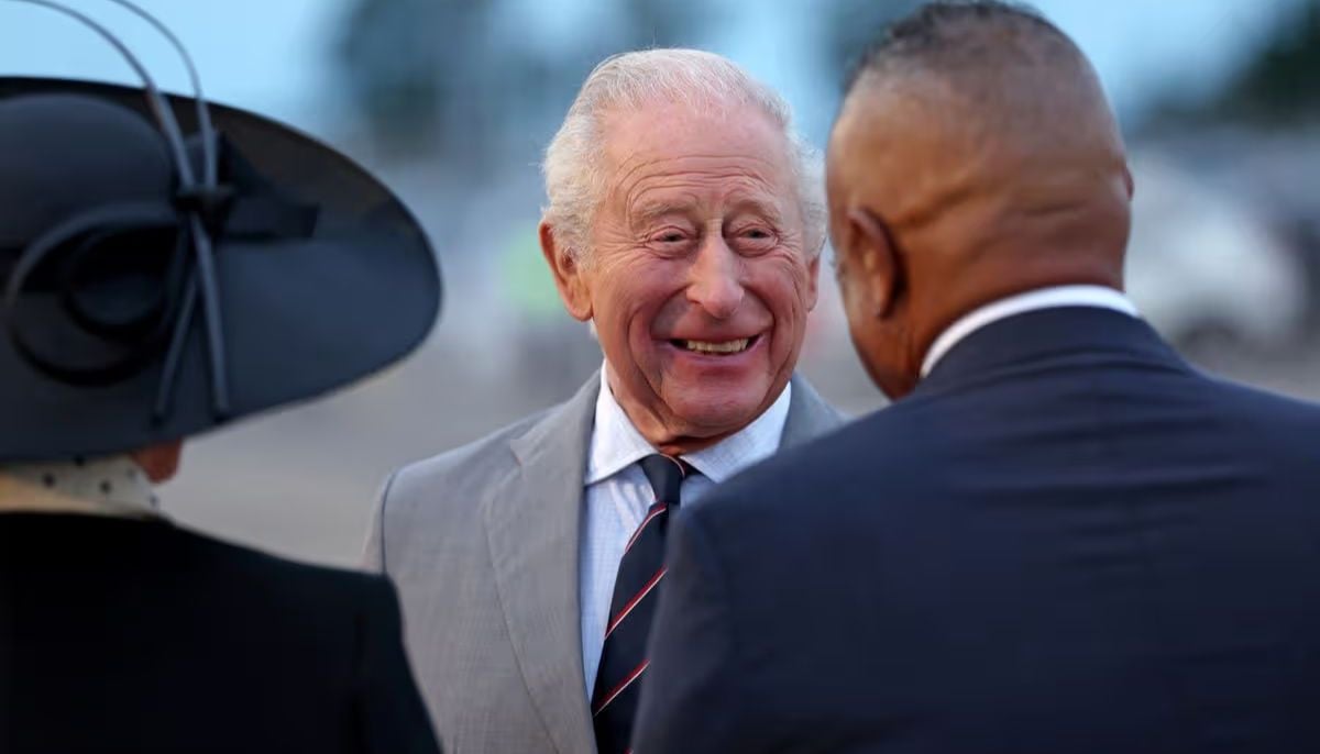 King Charles visits Bermuda solo as Queen Camilla heads back to UK