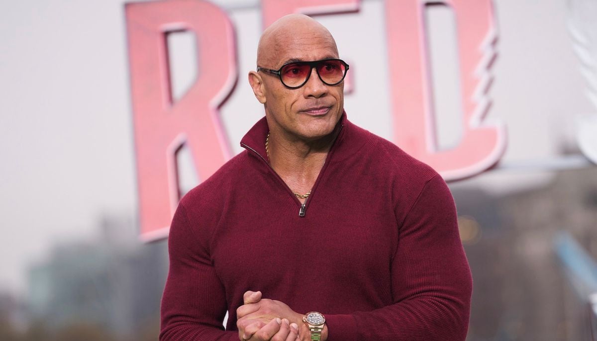Dwayne Johnson laughs off wardrobe malfunction at Walk of Fame