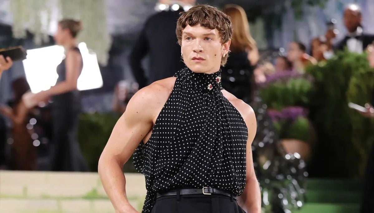 Connor Storrie debuts at Met Gala in striking Saint Laurent ensemble