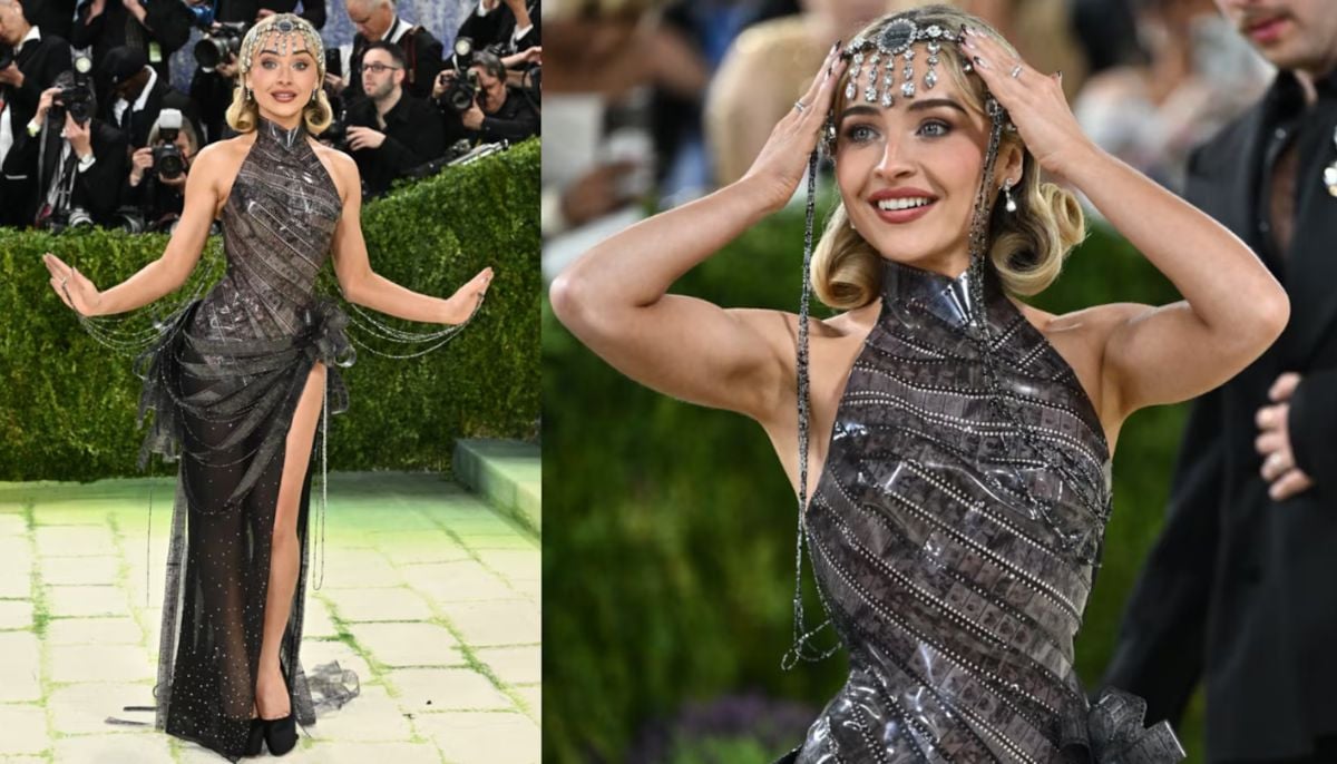Sabrina Carpenter stuns at Met Gala in vintage glamour gown with thigh-high slit