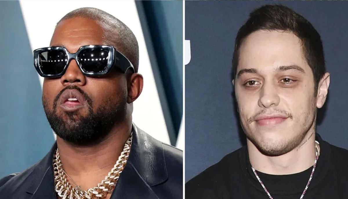 Kanye West sits stone-faced through Pete Davidson jab at Kevin Hart roast