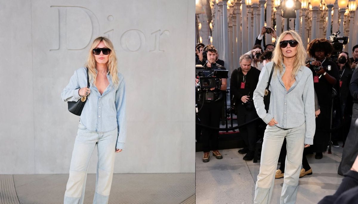 Miley Cyrus turns heads in double denim: The singer's stunning arrival at Dior's LA fashion show