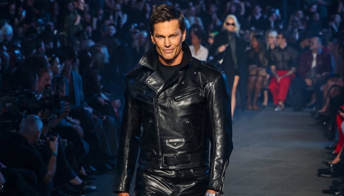 Tom Brady goes viral for stiff runway walk at Gucci Resort 2027 show