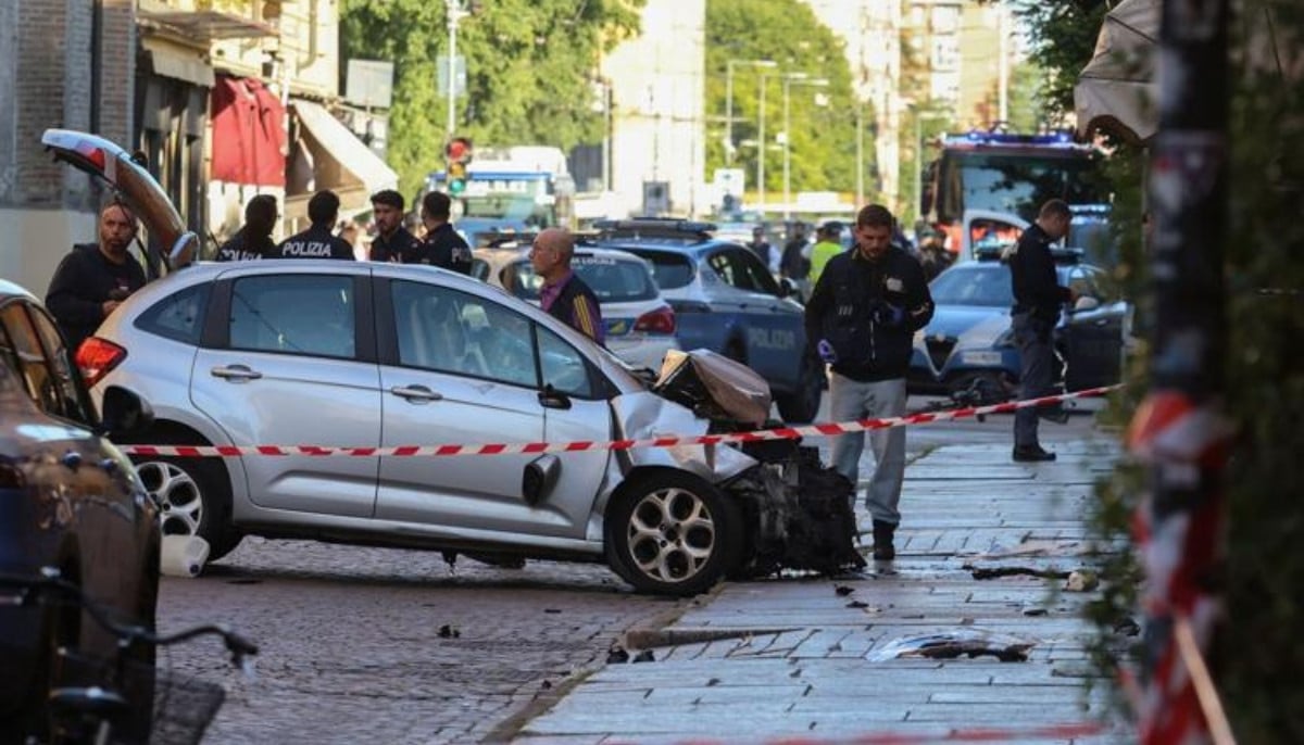 Woman loses both legs after car plows into pedestrians in Italian city of modena