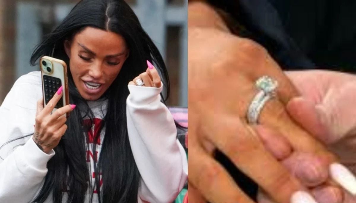 Katie Price wears her wedding rings again as husband Lee Andrews remains a missing person