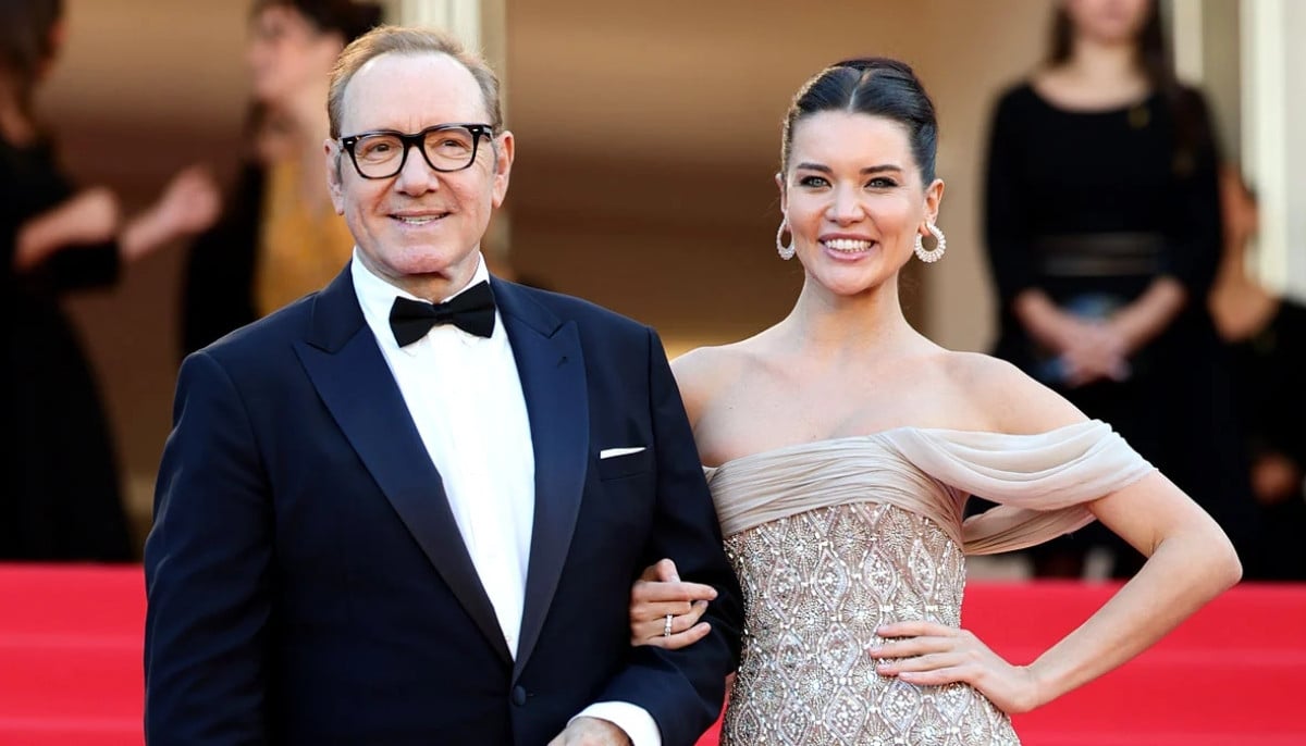 Kevin Spacey walks Cannes red carpet with Via Lemann amid ongoing comeback 