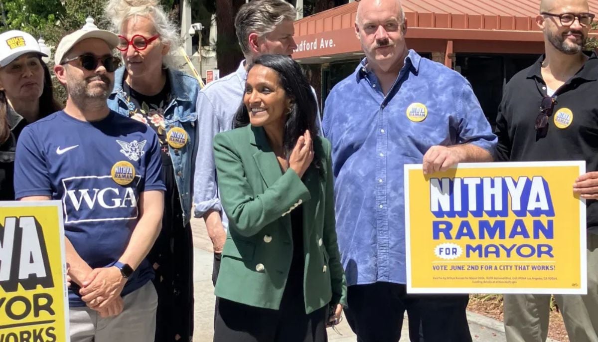 Nithya Raman calls for uncapped film tax credits as LA mayoral race enters final days