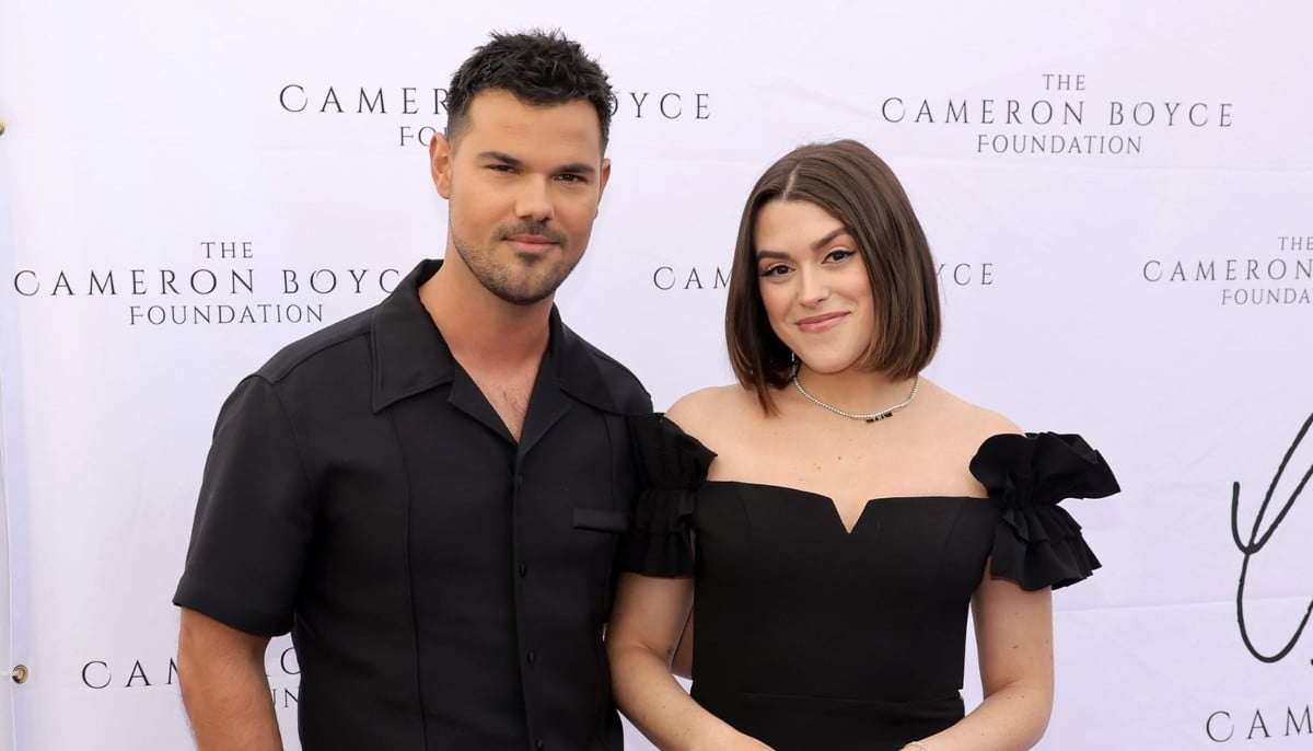 Taylor Lautner and wife Tay reveal they’re expecting a baby girl in emotional video