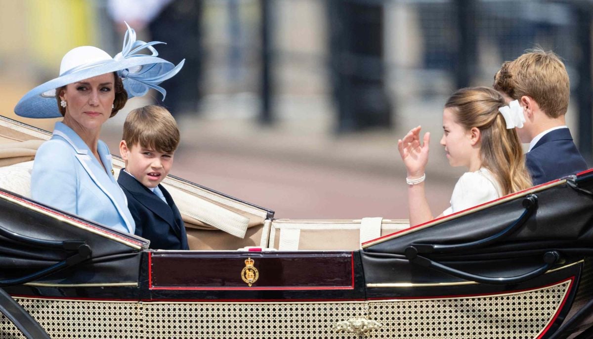 Prince George, Charlotte and Louis wave to crowds at Trooping the Colour 2026