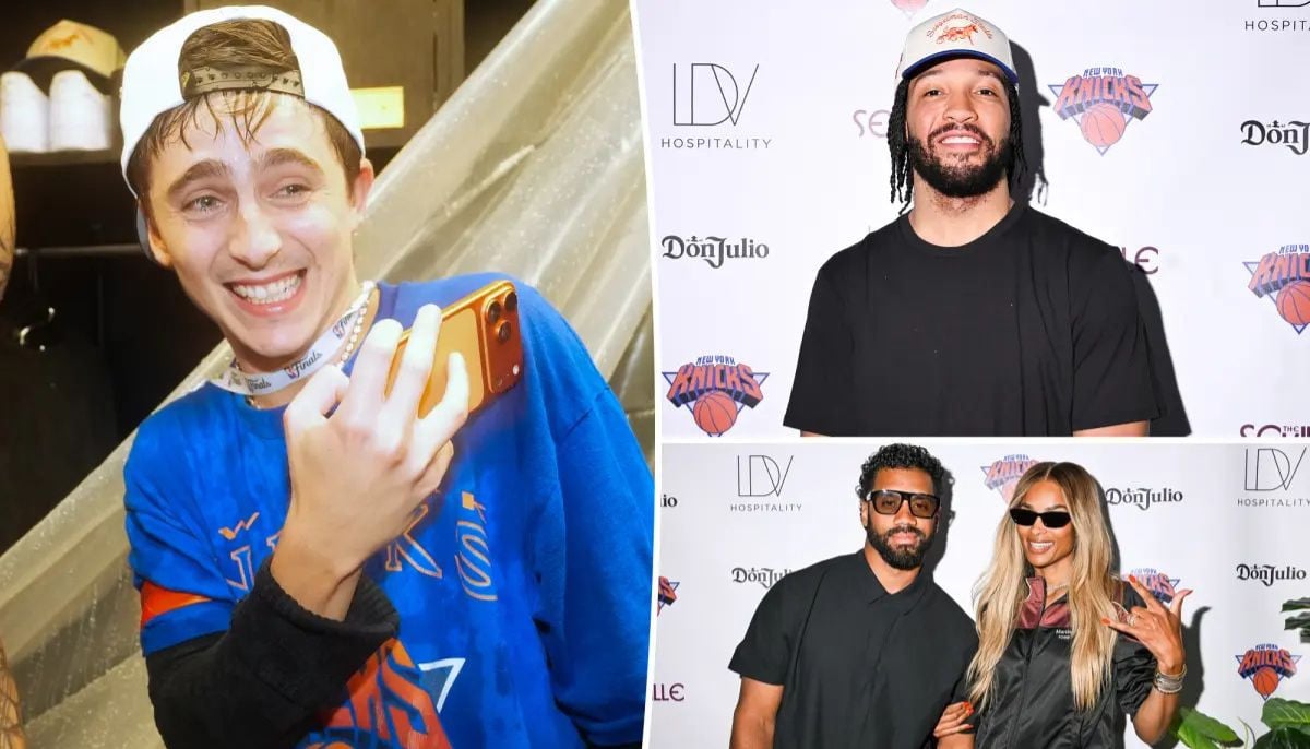 Timothee Chalamet parties with New York Knicks at Seville after NBA championship win