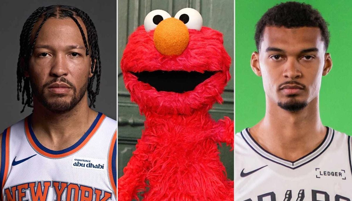 Knicks captain Brunson kisses Elmo plush at ticker-tape parade after feud