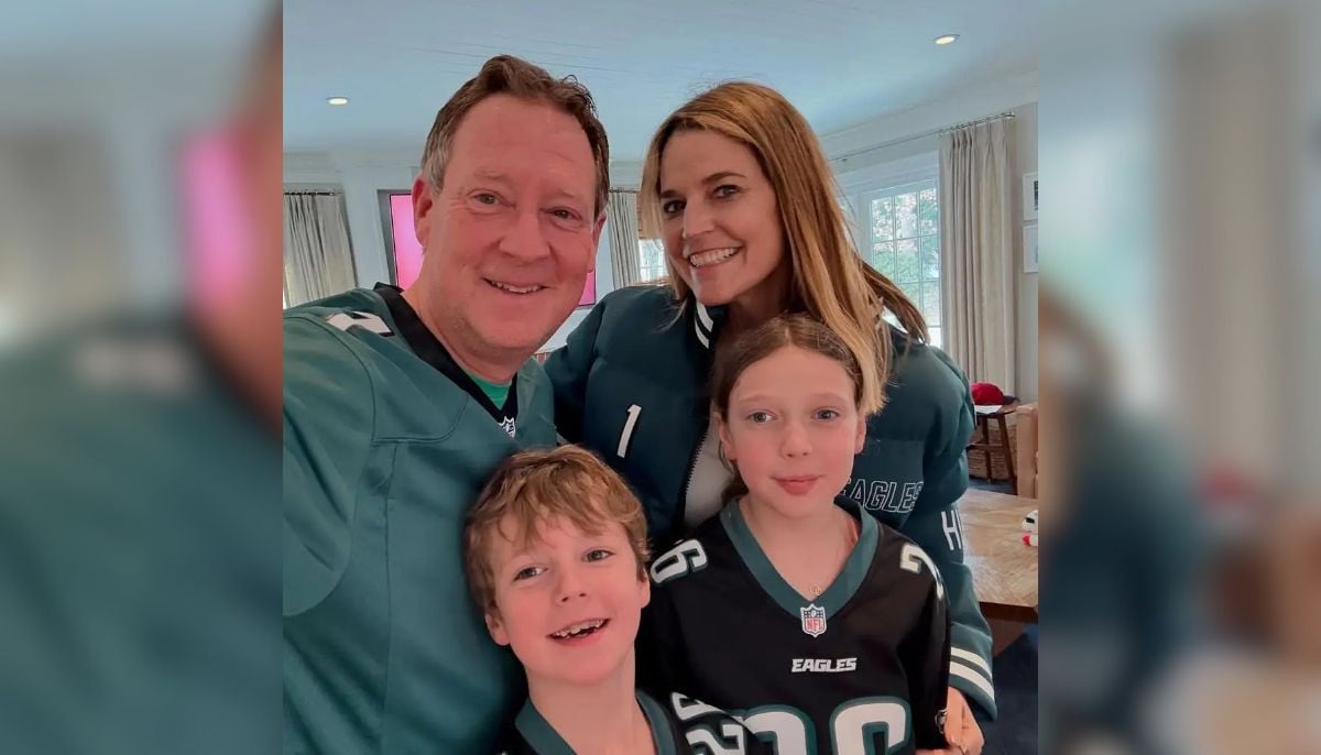 Savannah Guthrie shares rare family photo calling husband Michael Feldman 'our hero'