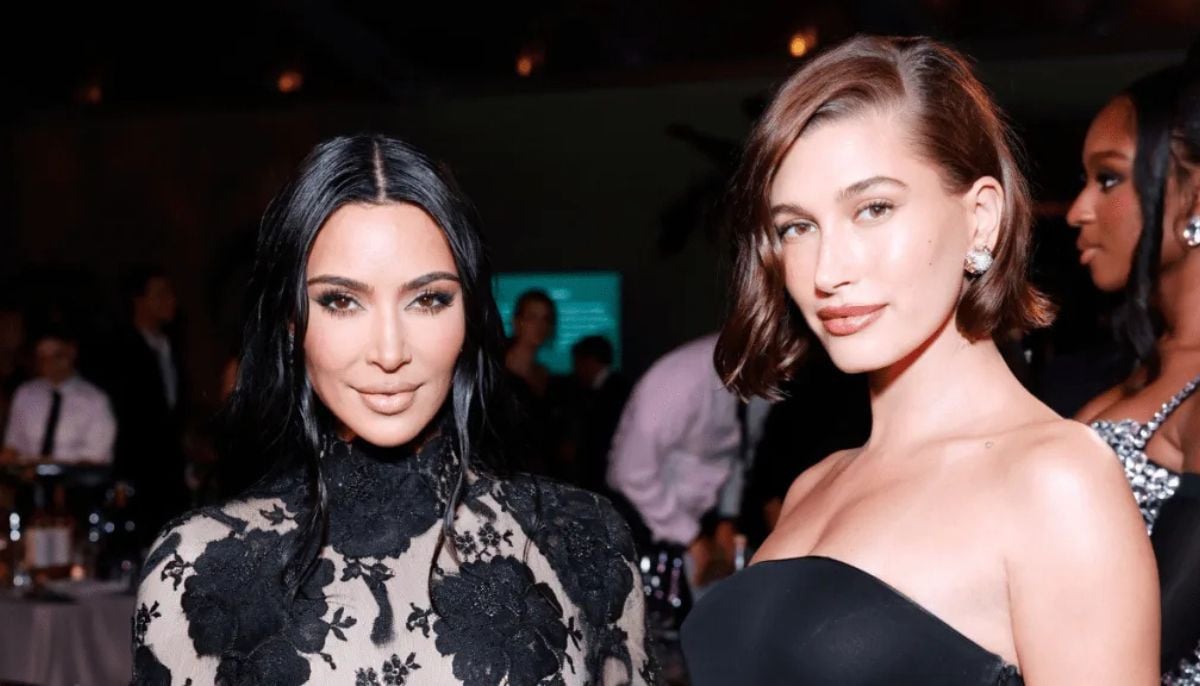 Hailey Bieber praises Kim Kardashian's 'clear vision' in Skims campaign interview