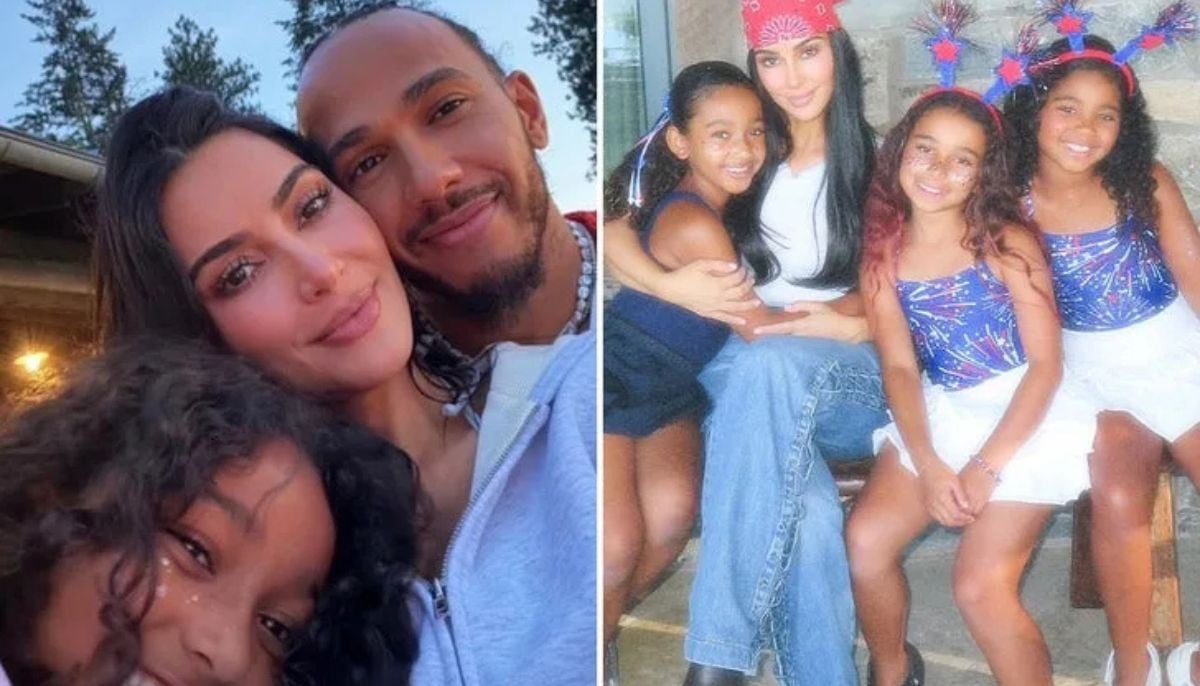 Lewis Hamilton joins Kim Kardashian family for lakeside getaway