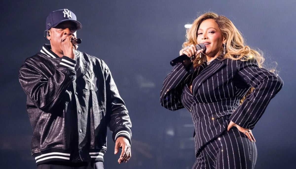 Beyoncé gives Jay-Z a haircut before his Yankee Stadium anniversary concert
