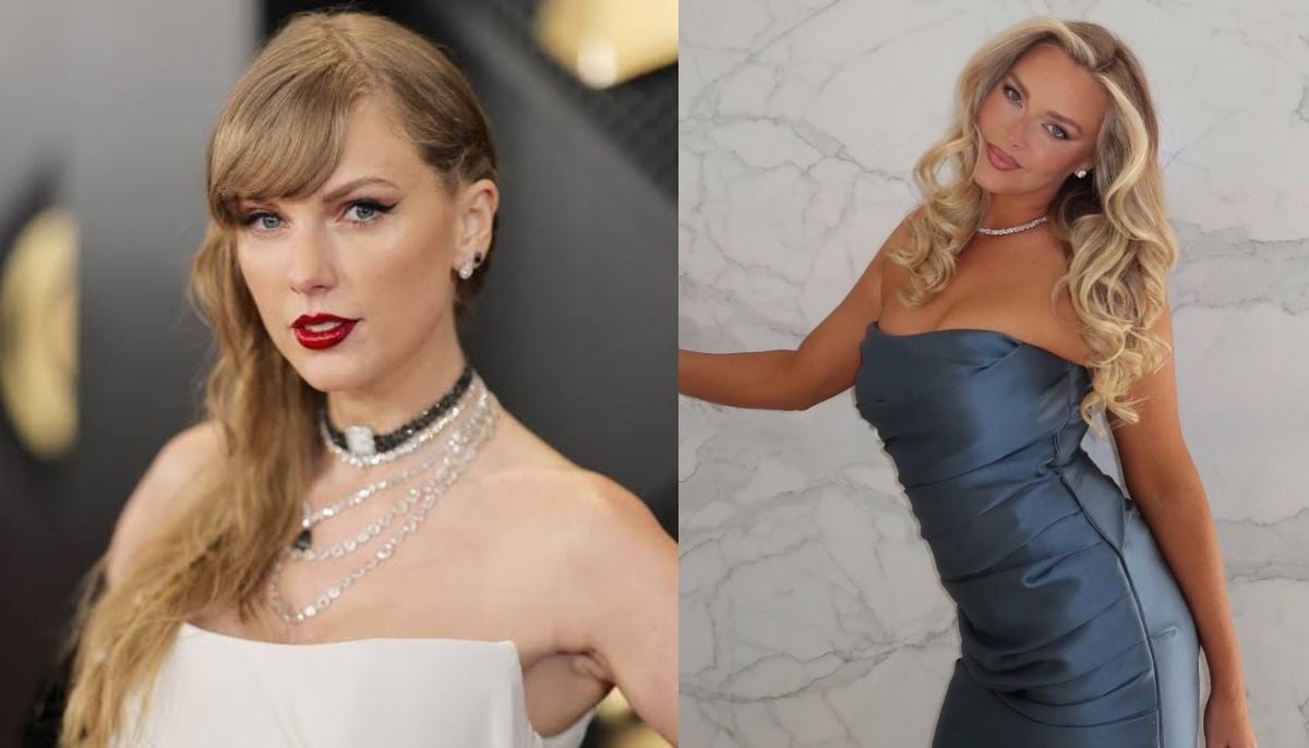 Camille Kostek praises Taylor Swift custom Dior bridal gown