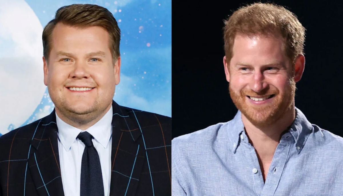 Prince Harry corrects James Corden over football terminology in US